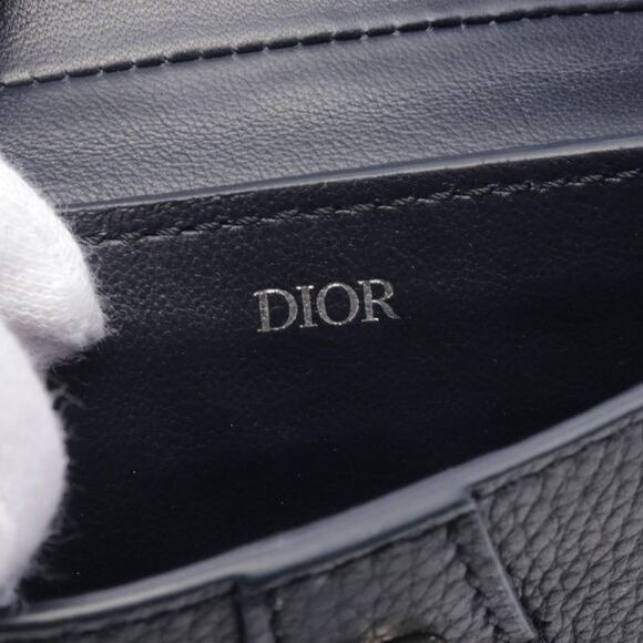 Dior Saddle Leather Pouch Bag Navy - Picture 4 of 5